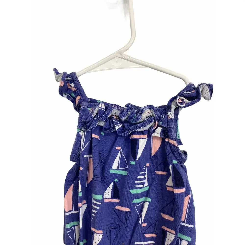 Carter’s Blue Boat Print One-Piece Outfit 6 Months